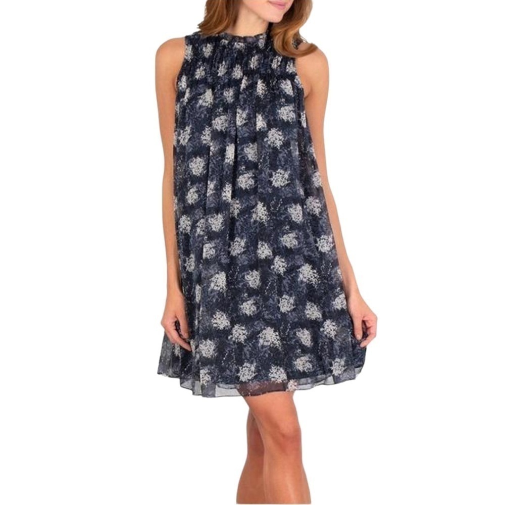 Joie Baltic Print Sleeveless Mini Dress Small